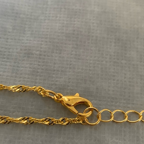 Letter “k” Pendant on Gold Colour Pendant - Picture 3 of 4